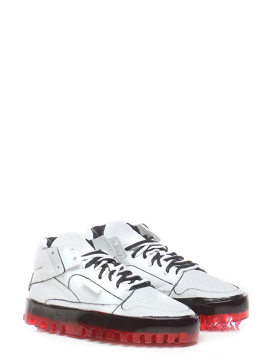 Sneaker White/red RBRSL Rubber Soul - Le Follie Shop