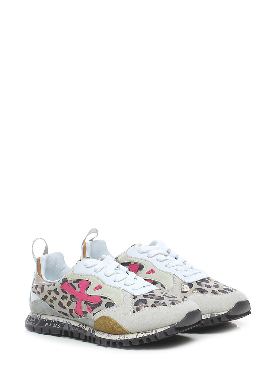 freedom leopard running sole sneaker