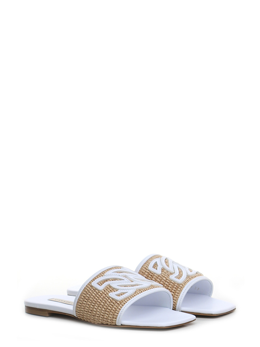 Sandalo basso Bianco/beige Casadei Le Follie Shop