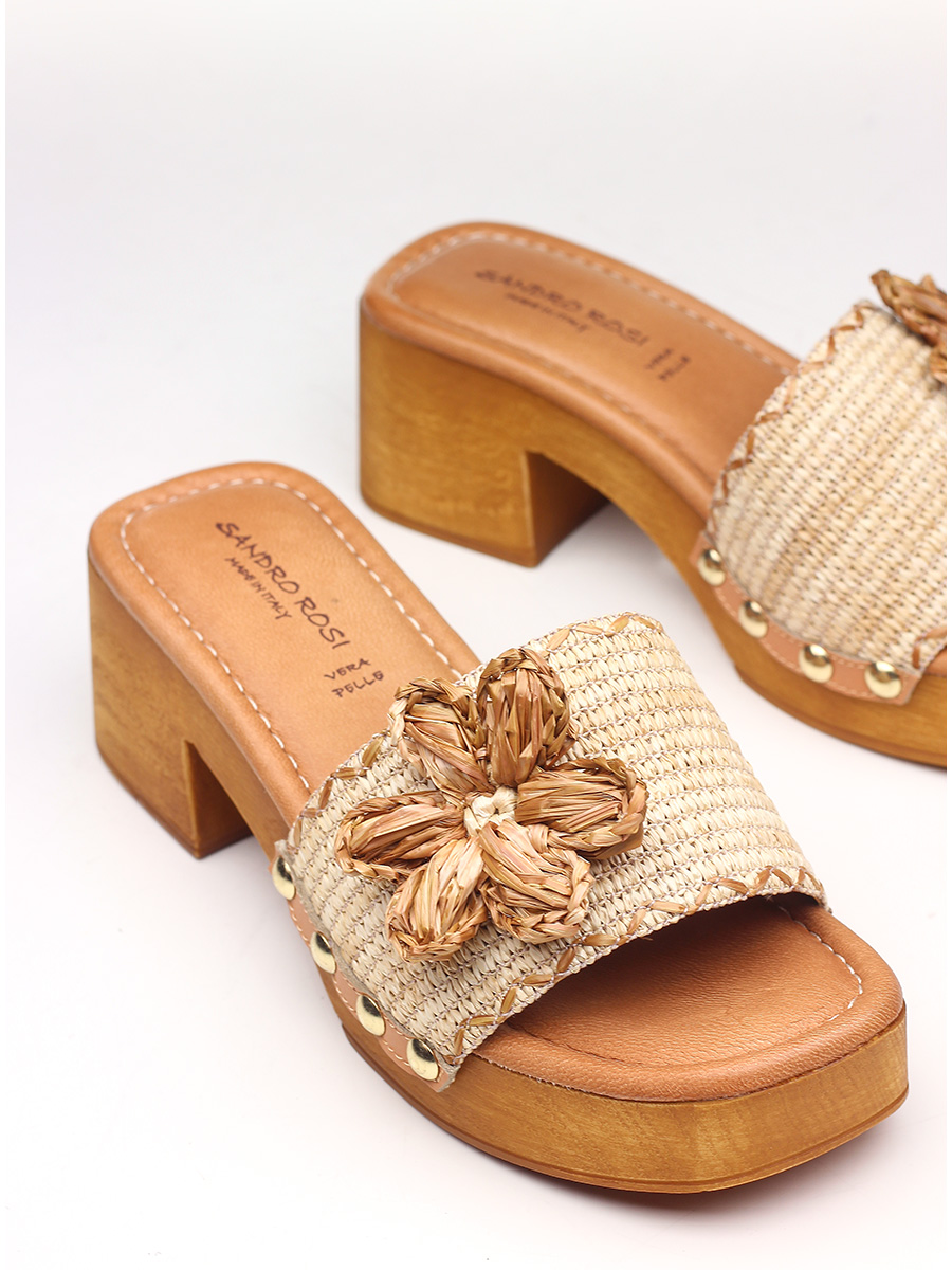 Calzados Rosi Comprar Online Sandal Whit Heel Naturale Sandro Rosi