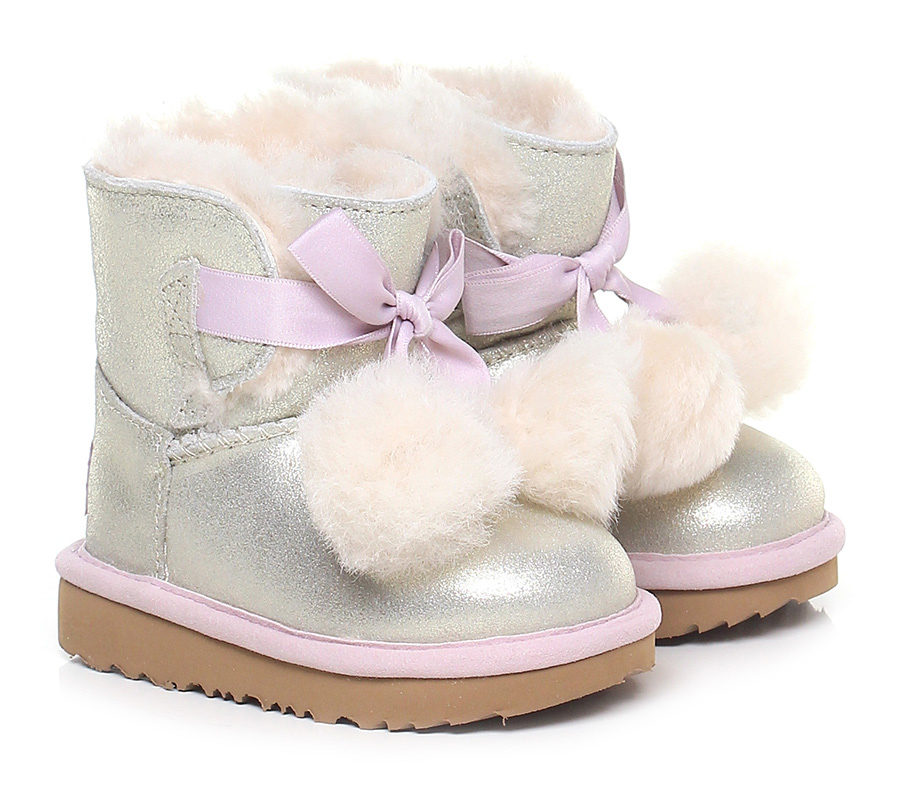 Ugg Australia Ugg Con Fiocco Rosa Ugg Kids Ugg Rosa Bimba Bailey