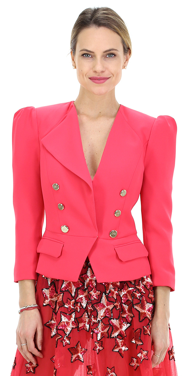 giacca rossa elisabetta franchi