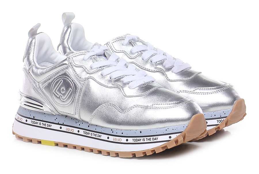 Sneaker Silver Liu.jo - Le Follie Shop Sneaker Silver Liu.jo - Le Follie Shop