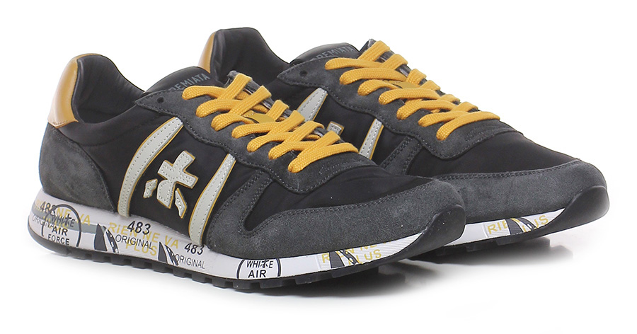 Sneaker eric Black/antracite Premiata - Le Follie Shop
