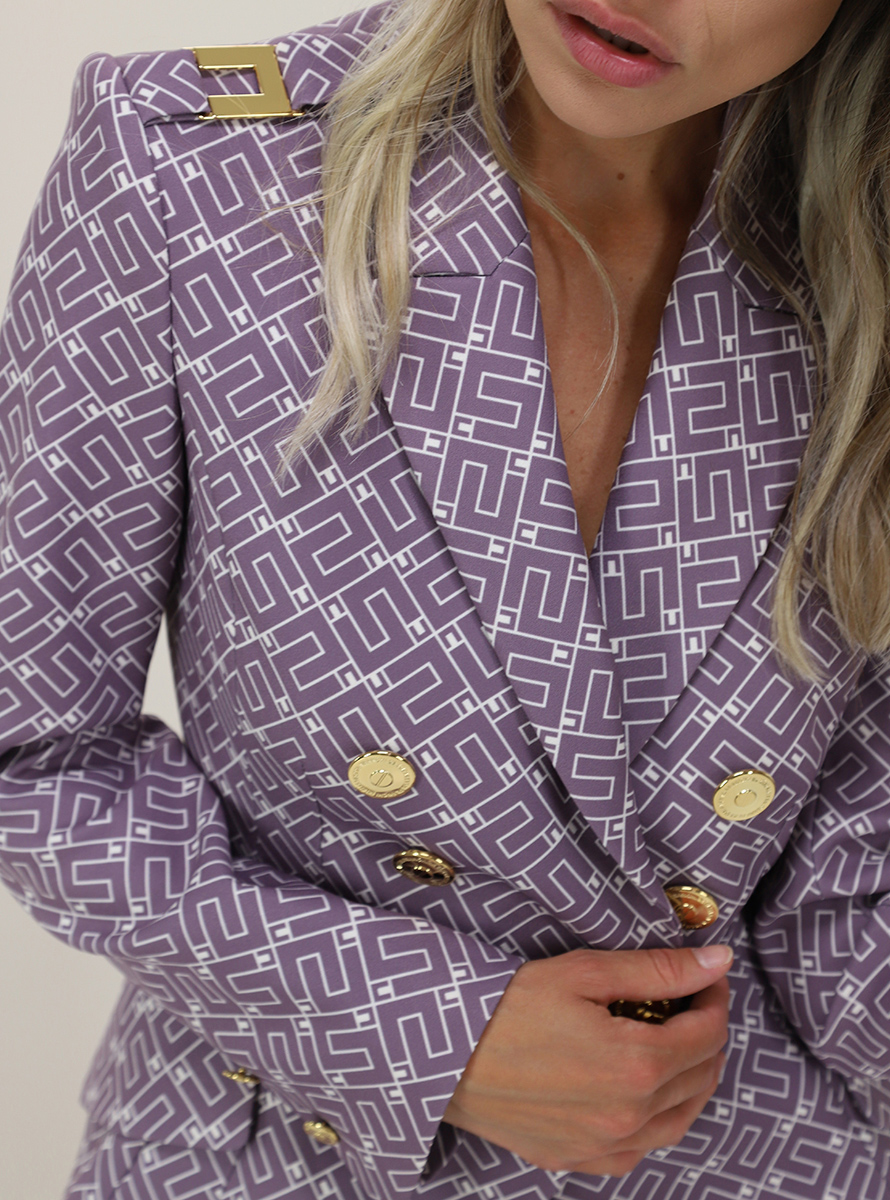 Jacket Candy violet/burro Elisabetta Franchi - Le Follie Shop