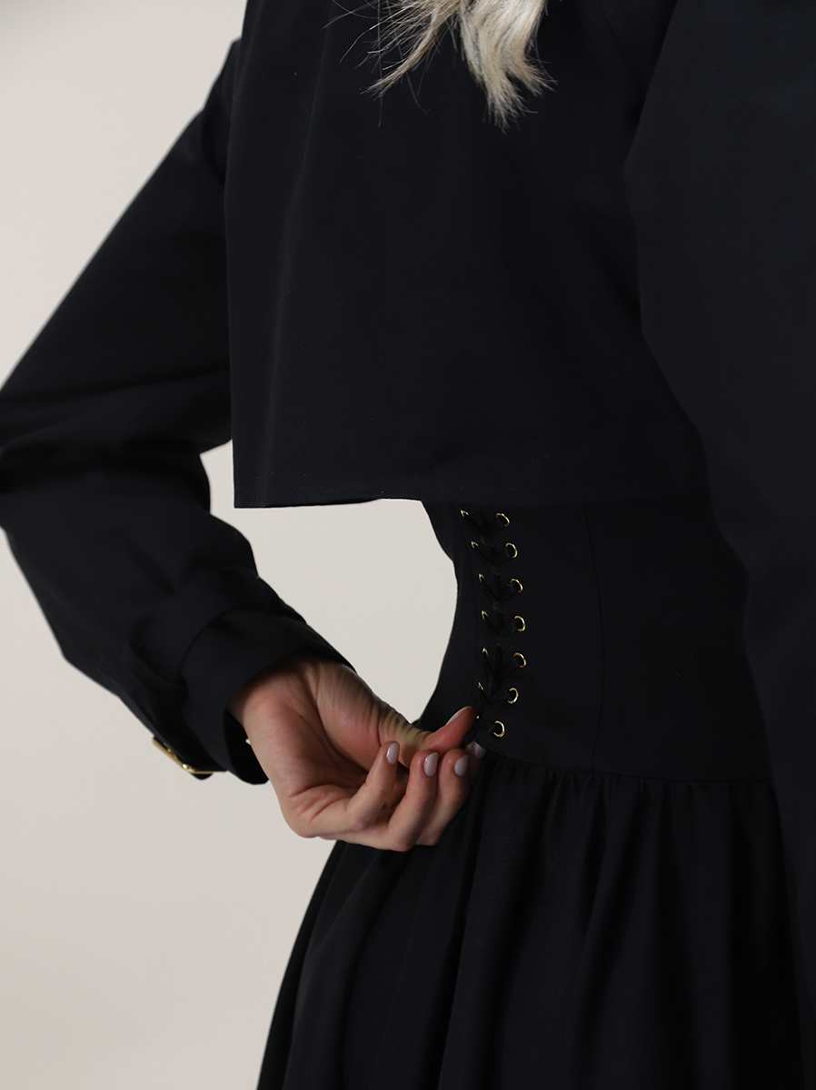 Outerwear Nero Elisabetta Franchi - Le Follie Shop