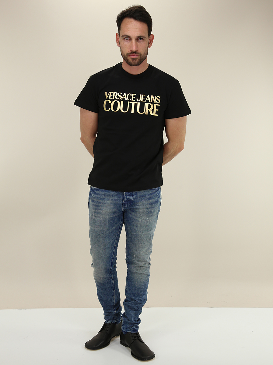 Shirt Black/gold Versace Jeans Couture - Le Follie Shop