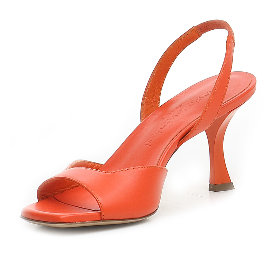 Sandal whit heel Arancione Sergio Levantesi - Le Follie Shop