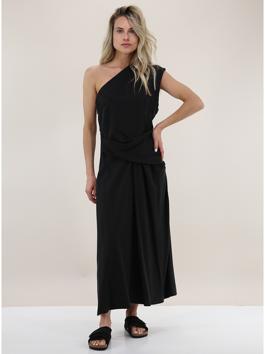 Dress Nero Malloni - Le Follie Shop Dress Nero Malloni - Le Follie Shop