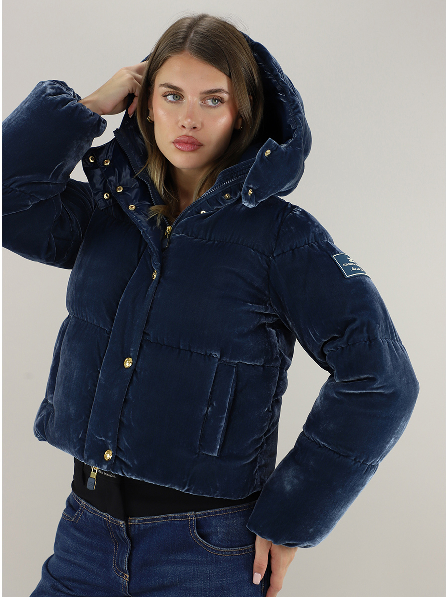 ジャケット・アウター ELISABETTA FRANCHI Down jacket in technical fabric | Elisabetta Franchi
