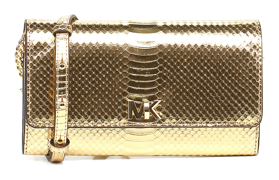 Michael kors - Puffer bag con logo oro - Pochette