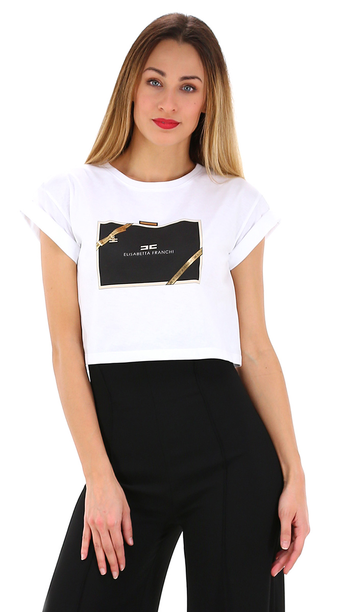 Donna T-shirt e top da T-shirt e top Elisabetta Franchi Shirt di Elisabetta Franchi in Nero 