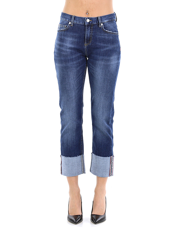 Donna Abbigliamento da Jeans da Jeans capri e cropped Pantaloni jeansLiu Jo in Denim di colore Blu 