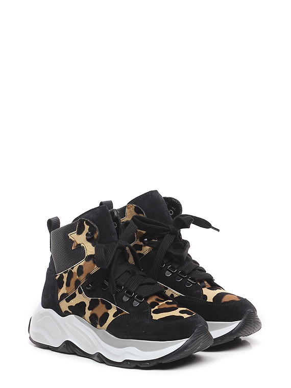 Sneaker Nero/leopard Laura Bellariva 