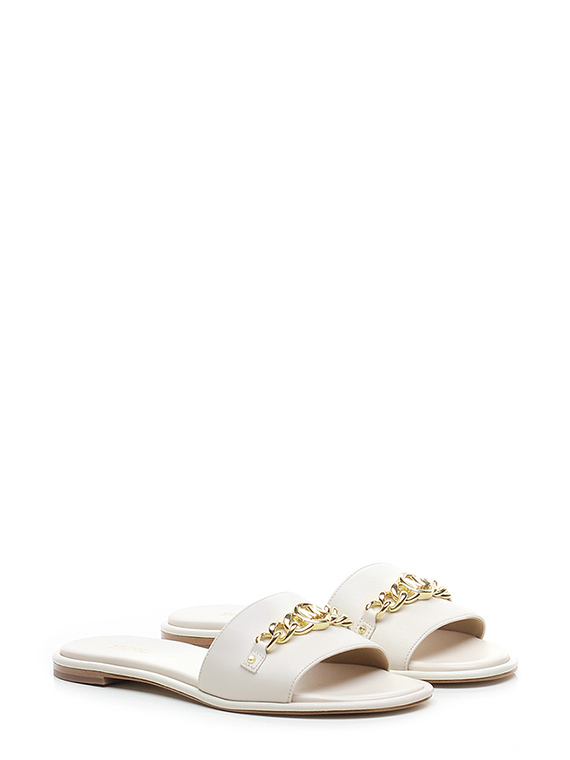Sandalo basso rina slide Cream Michael Kors - Le Follie Shop